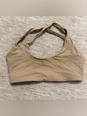 Vitality Cloud II Lace Up Bra / Khaki / Small